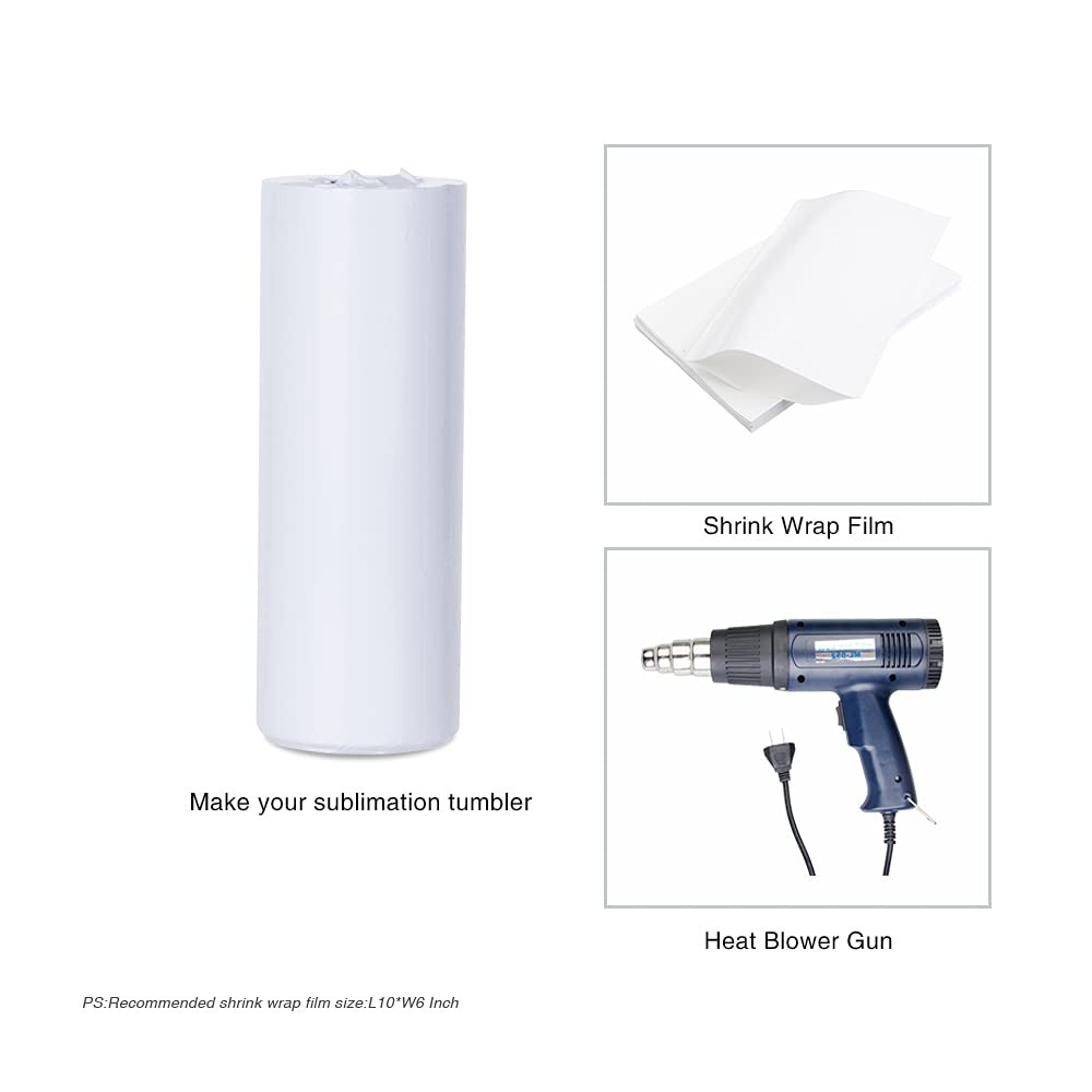 PYD Life 4 Pack 20oz Sublimation Tumblers White Straight Sports Water Bottles...