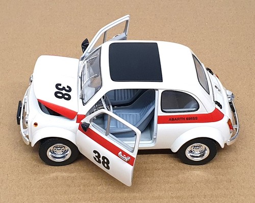 Road Signature 1/18 Scale 11725J - Fiat Abarth 695SS Race Car #38 - White/Red - Picture 5 of 5
