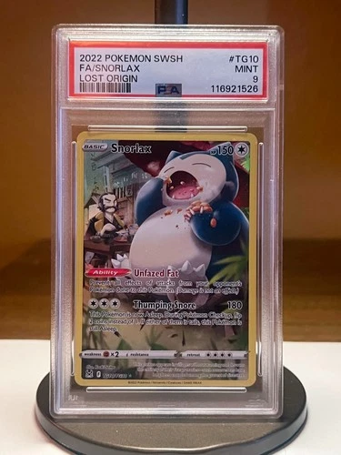 Pokemon SWSH Lost Origin #TG10 - Full Art/Snorlax (2022) - PSA 9