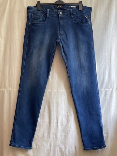 Replay ANBASS M914 Slim Fit Stretch Denim Jeans Men's W36 L32 (R4231) - Picture 2 of 11