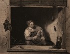 HESSLOEHL (*1810) nach LANDSEER (*1802), Der politische Schuster, Rad. Romantik