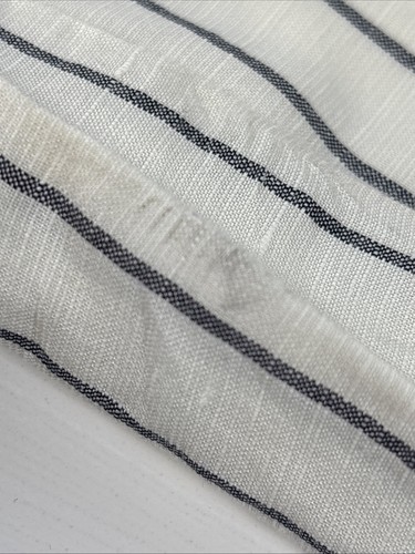 Uniqlo Linen Blend Easy Pant Womens Pleated Drawstring Striped Size XS - Picture 13 of 14