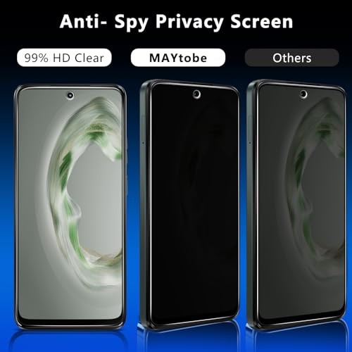 [2-Pack Privacy Screen Protector for Motorola Moto G 5G 2025 Tempered Glass, - Picture 3 of 7