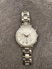 Michael Kors Women's Watch Rose Gold And Silver! Hardly Worn No box Or Tag