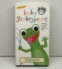 Baby Einstein Baby Shakespeare VHS 2000 Video Tape Vocabulary Poetry NEARLY NEW!