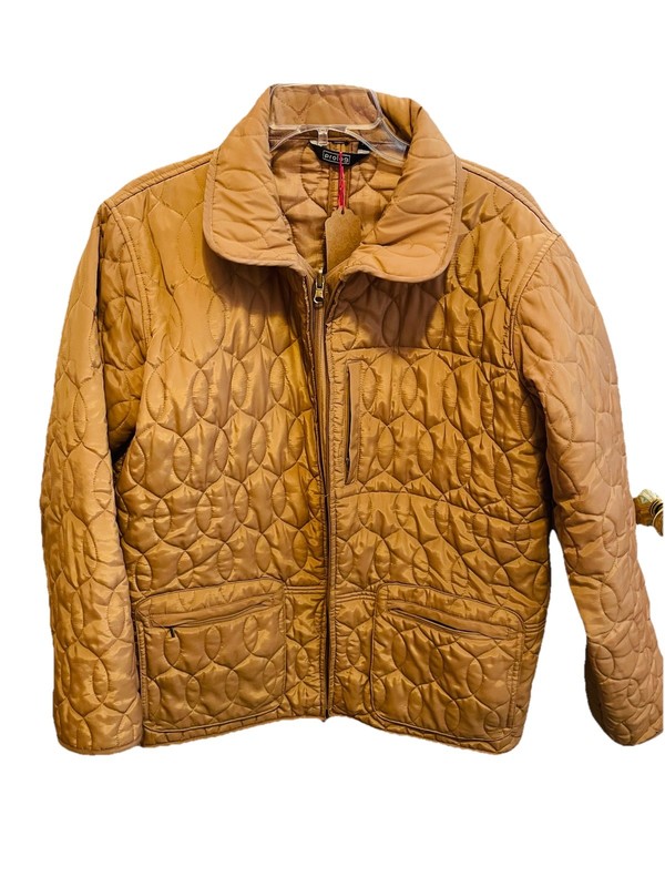 Prolog Tan Quilted Midweight Puffer Jacket, Women’s L