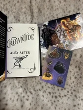 SIGNED Crowntide by Alex Aster (Barnes & Noble Exclusive) With Swag￼￼