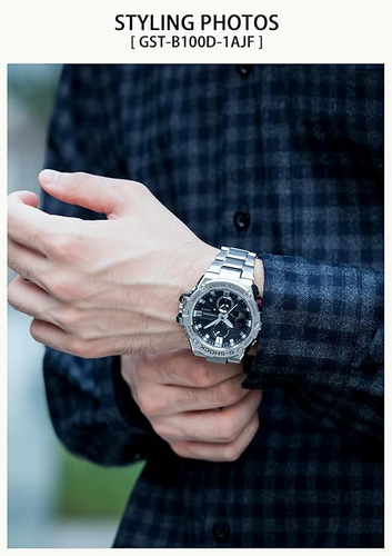 CASIO G-SHOCK MTG-G1000D-1AJF Silver Stainless Steel Solar Analog Watch Japan - Picture 2 of 3