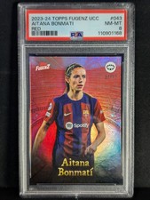 Topps Fugenz 2023-24 | Aitana Bonmati /10 Red | Barcelona | PSA 8