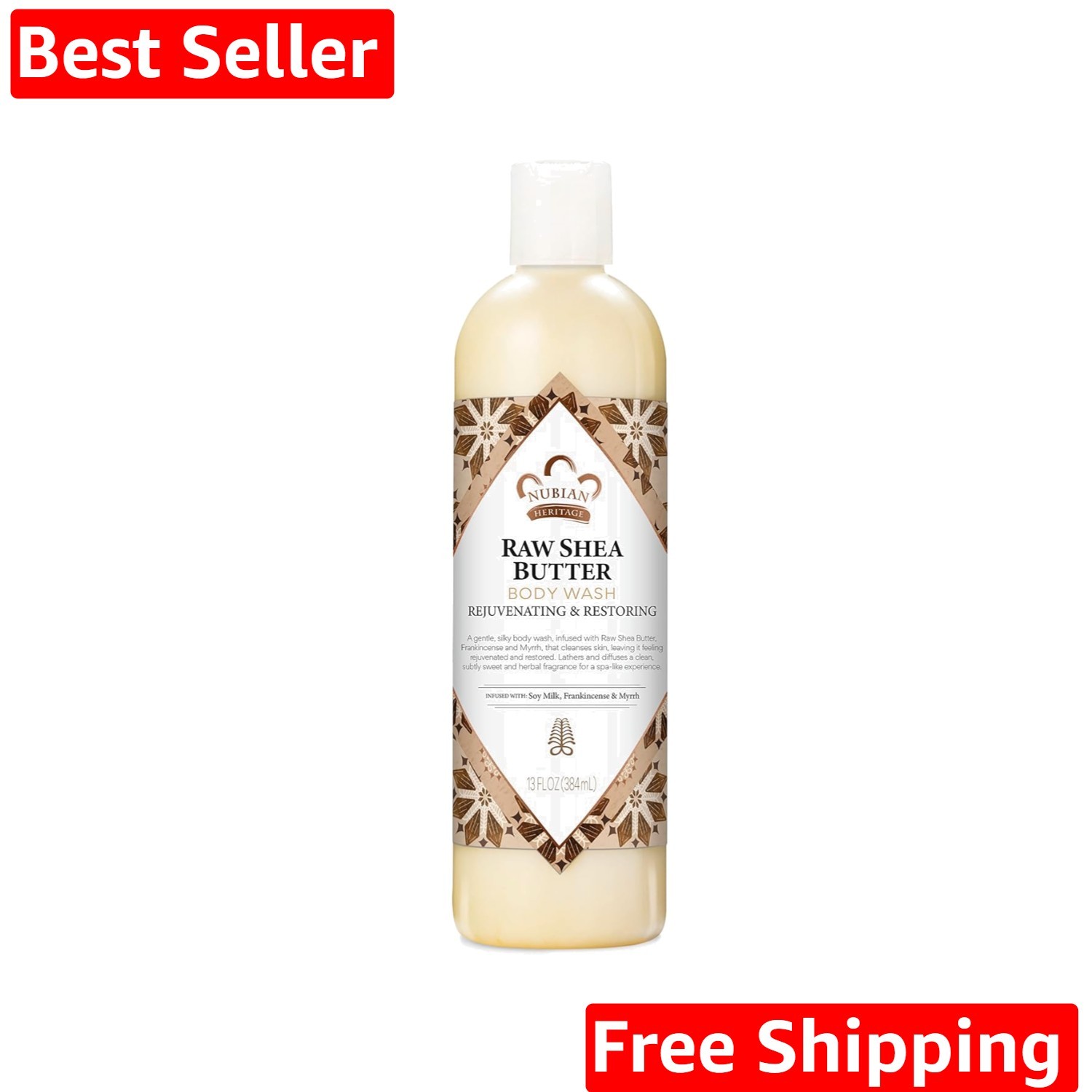 For Dry Skin Paraben Free Body Wash, 13 Oz