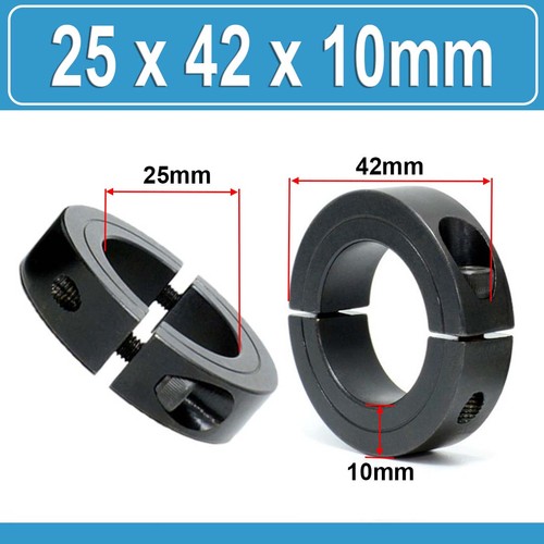 45# Steel Clamp Collar Double Split 6mm To 150mm Shaft Collar Clamp Type Collars - Picture 41 of 78