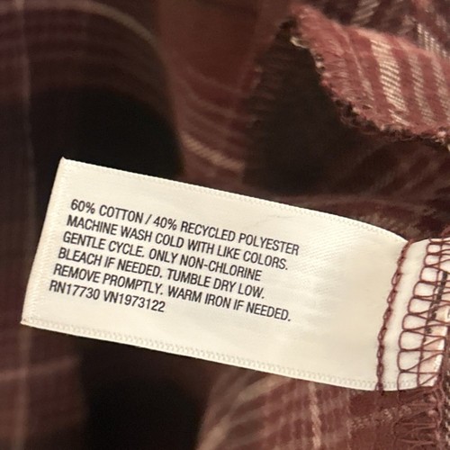 Camisa de franela con botones Wild Fable para mujer marrón a cuadros con bolsillo nueva con etiquetas, talla pequeña - Imagen 11 de 15