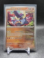 GREAT TUSK 055/131 PRISMATIC EVOLUTIONS POKEMON (POKE BALL HOLO, NM)