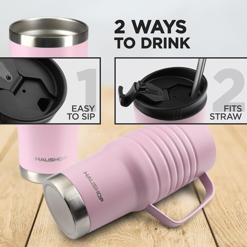 Ergonomic 24 oz Travel Coffee Mug - Double Wall Insulation, Leakproof & Stylish - Picture 9 of 9