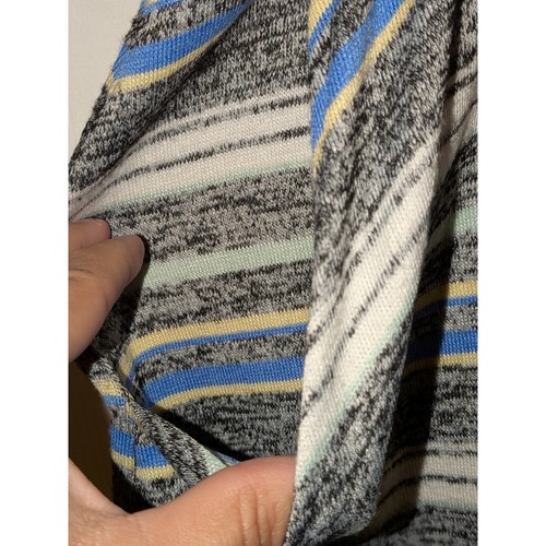 T by Talbots Striped Knit Skirt Pull On Casual Everyday Skirt Size L - Picture 4 of 6