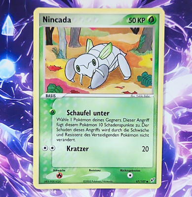 Pokémon TCG Nincada 67/107 EX Rubin & Saphir Deutsch KP 50 2005