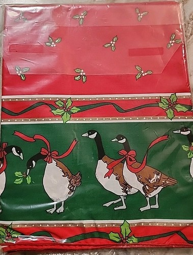 Tovaglia Oche di Natale Galante e Cohn 52x52" Quadrata - Foto 1 di 5