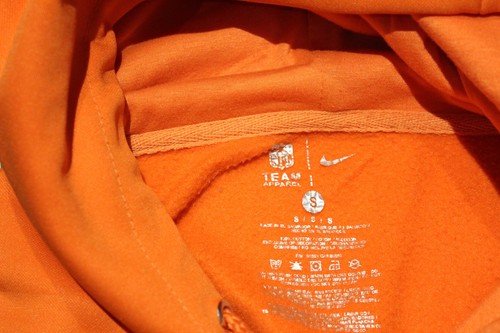 NFL Broncos Hoodie Men's Orange Size S Manning #18 Cotton Lomg Sleeve - Picture 4 of 10