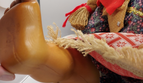 NABER KIDS DOLL 1988 WOOD HANDMADE USA SIGNED DOLL WITH COA 17" COWGIRL - Picture 6 of 12