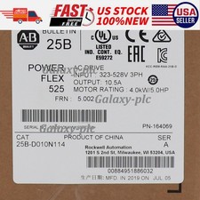 Allen-Bradley 25B-D010N114 PowerFlex 525 4kW 5Hp AC Drive Factory US Free Tax