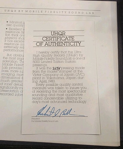 UHQR MFSL Limited Edition SUPERTRAMP ~ Crime Of The Century Vinyl LP Mofi Rare - Picture 4 of 7