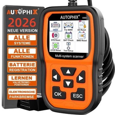 2026 AUTOPHIX 5900 KFZ OBD2 Scanner Öl EPB SRS BMS Auto Diagnosegerät Für BMW
