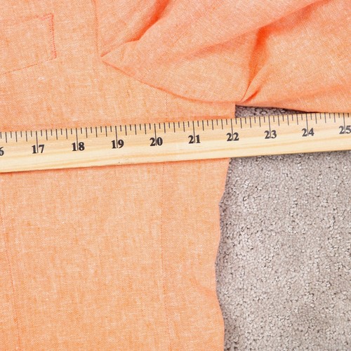 Stafford Blazer Men 42S Orange Signature Linen Summer Classic Fit Sport Coat - Picture 7 of 12