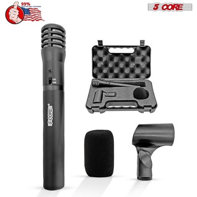 5Core Instrument Microphone Professional XLR Cardioid Pencil Stick Condenser Mic