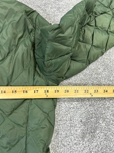 J.Jill Jacket Womens Xs Green Quilted Down Insulated Parka - Picture 6 of 8