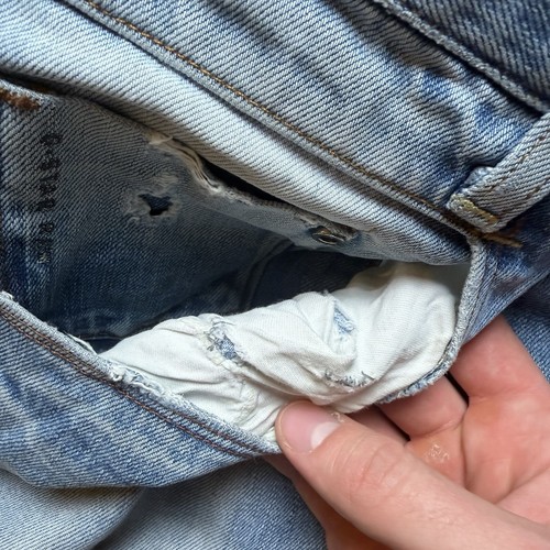 G Star RAW Jeans Men 33x32 Blue New Radar Slim Fit Cotton Streetwear Ripped - Picture 10 of 15