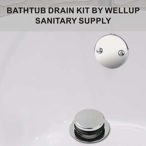 Chrome Tip Toe Bathtub Tub Drain Conversion Kit Assembly, Tub Drain Trim Kit ... - Bild 2 von 6