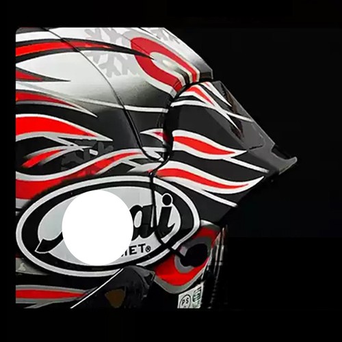 Non original Rear Trim Helmet Spoiler For ARAI Corsair-X HAGA GP RX-7X RX-7V - Foto 3 di 7