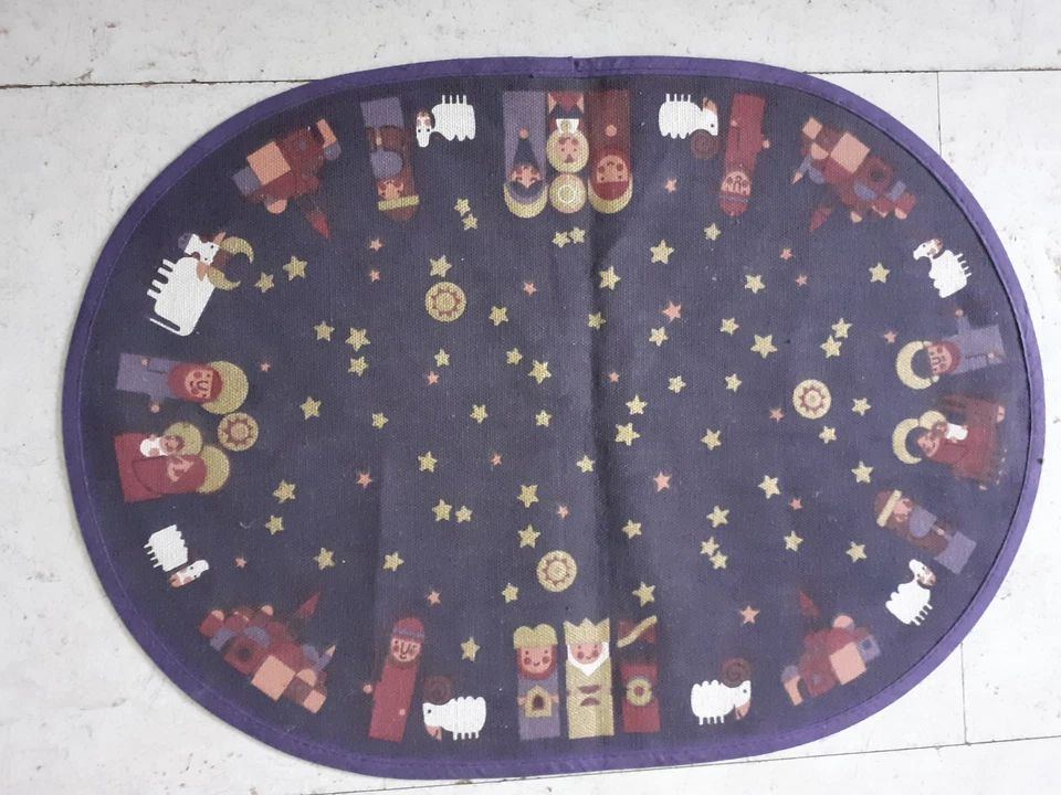 Södahl Weihnachten Platzset Heilige Familie Denmark waschbar vintage