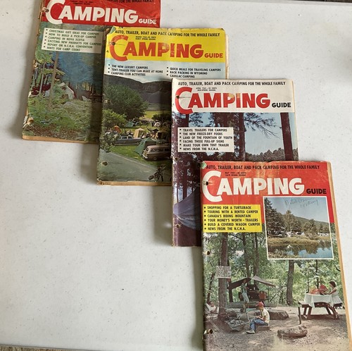 1962 Camping Guide magazine Lot - Read Description And View All Photos