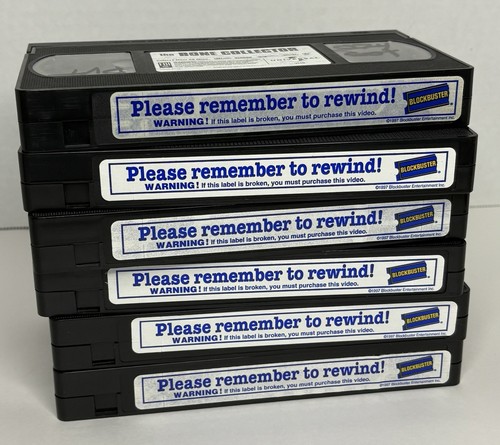 Lot Of 7 VHS Tapes Movies Blockbuster Rental Sticker Tested Working No Mold - Picture 2 of 3