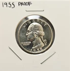 1955 Silver Proof Washington Quarter BU