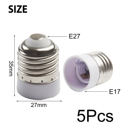 Light Bulb Socket Lamp Holder Bulb Base Adapter Convert Sockets E27 To E17 - Picture 9 of 17