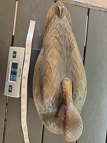 DUCKS METALLIC DUCK DECOY Ducks Unlimited Heavy 15 Inch Broonze Look  - Picture 6 of 8