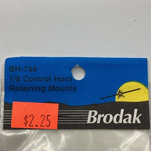 NOS Vintage Brodak Mfg Model RC Airplane BH-744 1/8 Control Horn Retaining Mount - Picture 2 of 5