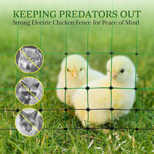 Electric Fence Chicken Netting Kit, 48" X 164', Solar Electric Fence for Poultry - Picture 9 of 9