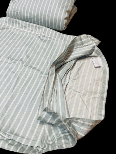 Restaurationsbeschläge Italien Baumwollsatin King Bettbezug & 1 King Sham gestreift - Bild 13 von 17