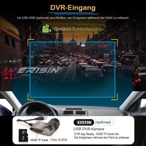 8-Kern Android 13 Autoradio GPS DAB+ CD Ford C/S-Max Focus Fiesta Transit Galaxy - Bild 16 von 21