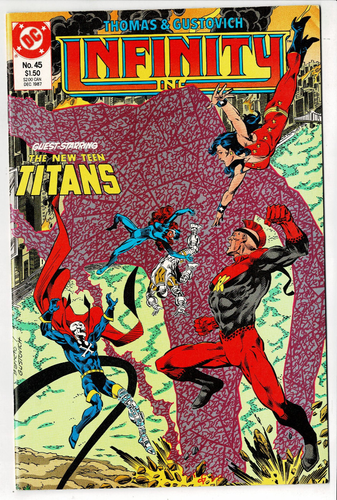 Infinity Inc. 45 (DC 1987) with New Teen Titans