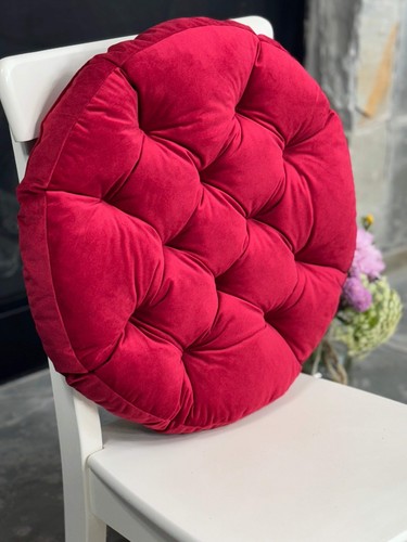 Round Chair Pads, Velour Seat Cushion, Gift for Home, Soft Cushions, Cozy Access - Picture 59 of 69