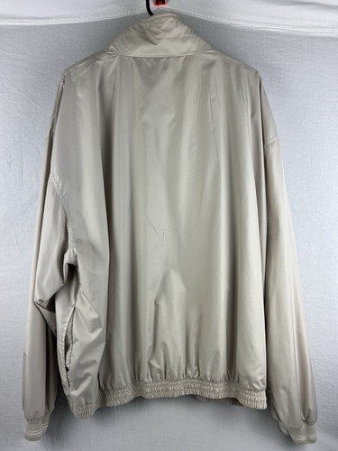 Izod Club International Tour XXL Cream Windbreaker 1/4 Zip Men’s Pullover - Picture 7 of 14