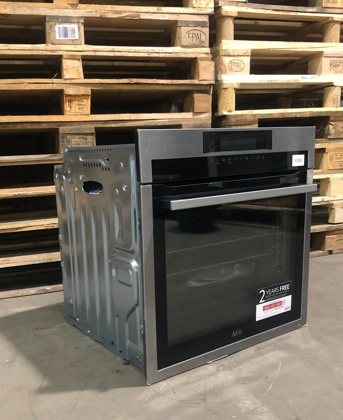 AEG BPE742320M Built In Pyrolytic Electric Single Oven Stainless