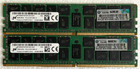 Micron 32GB DDR4 Kit 2 x 16GB RDIMM PC4-2133P HP Server Memory MTA36ASF2G72PZ-2G