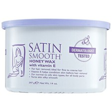 Satin Smooth Honey Wax with Vitamin E 14 oz. 5 Pack 