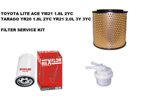 Kit de servicio de filtro de aire combustible para Toyota Lite Ace YM21 Tarago YR20 YR21 - Imagen 1 de 2