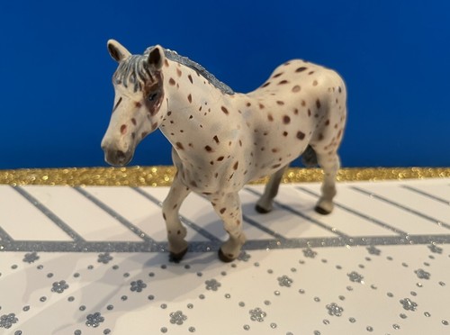 2004 Papo Brown White Appaloosa Spotted Horse Figure Figurine Animal Toy - Picture 12 of 16